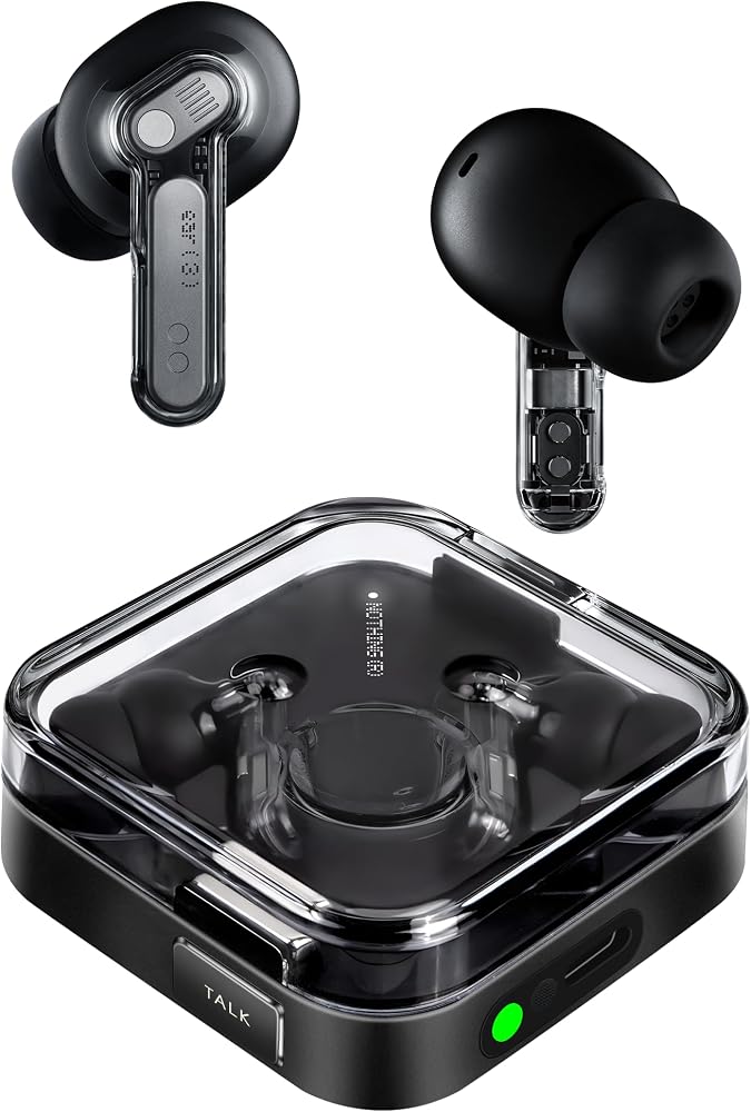 Nothing Ear (3) transparent earbuds with Super Mic case